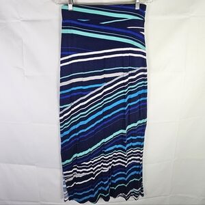 a.n.a A New Approach Stripes Maxi Skirt Size S Boho Academia Office Minimalist